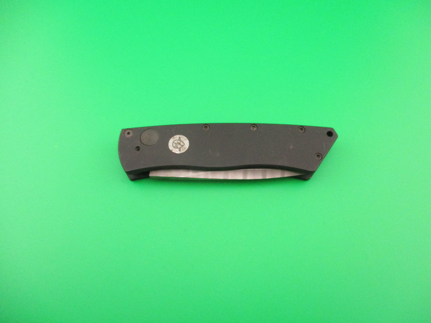 BREND WK 7 Inch White Wolf Damascus Coil Spring automatic knife