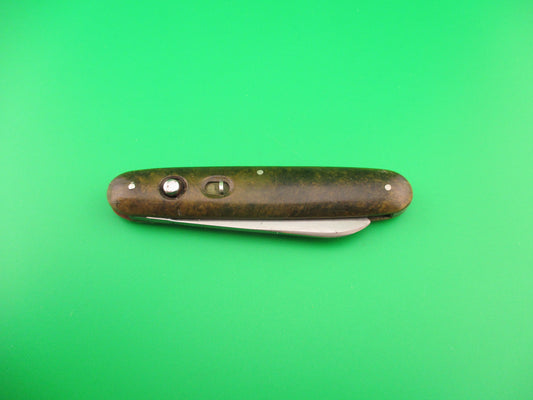 SCHRADE CUT CO Rare Large Single 3 3/4" Spear blade vintage automatic knife