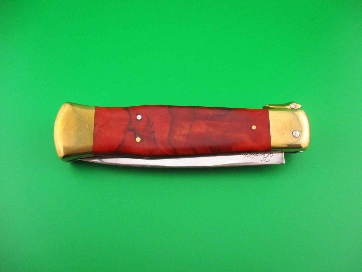 Rodini D.M. Dolphin 23cm Italian Hand made Fulcrum release propeller safety switchblade
