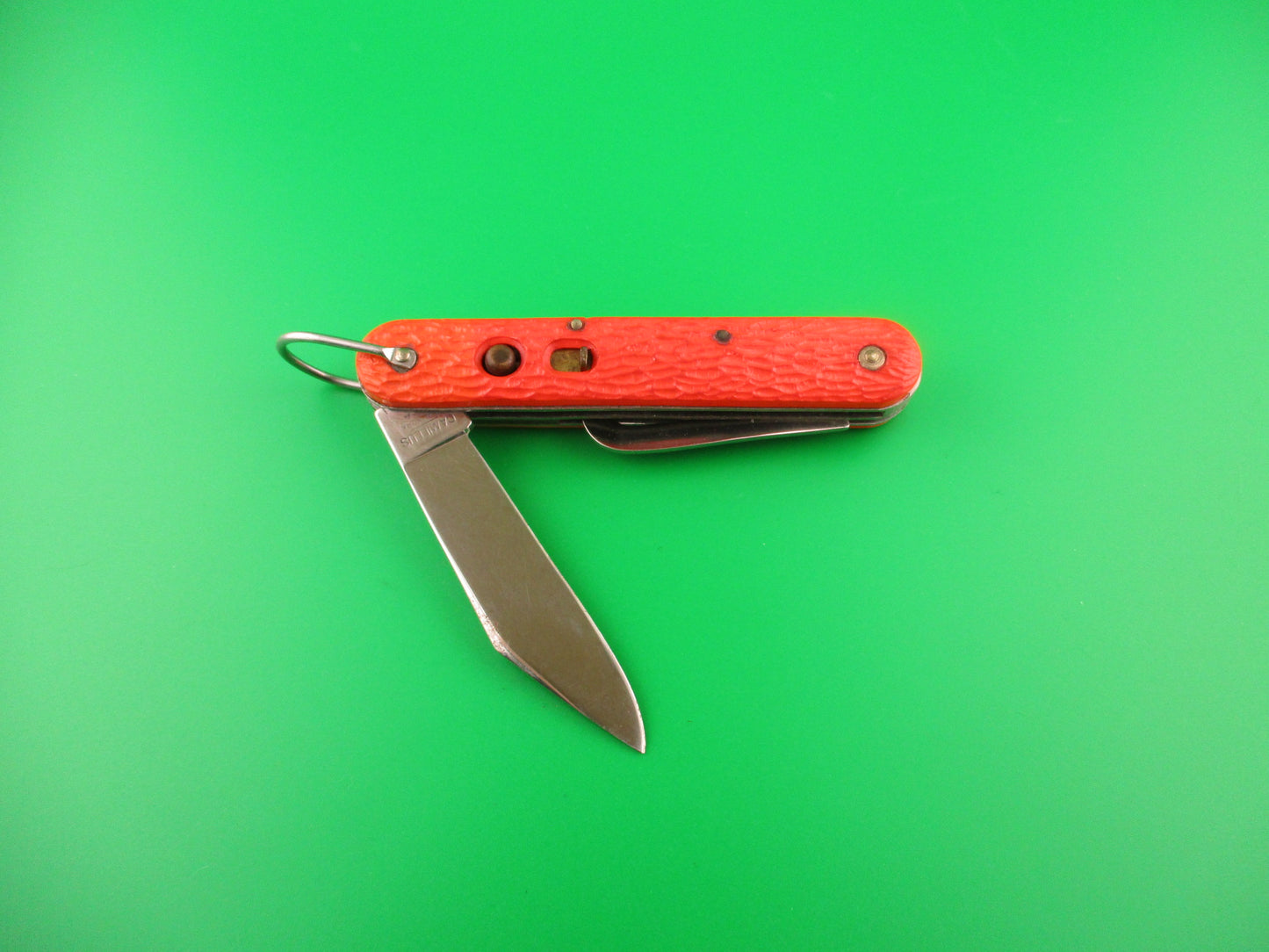 CAMILLUS vintage MC1 Orange paratrooper automatic knife with hook blade