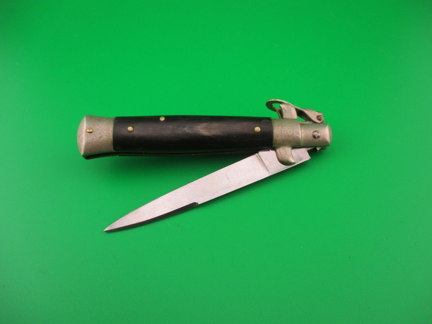 INOX PATENT 35958 18cm Italian Stiletto Fulcrum release vintage automatic knife