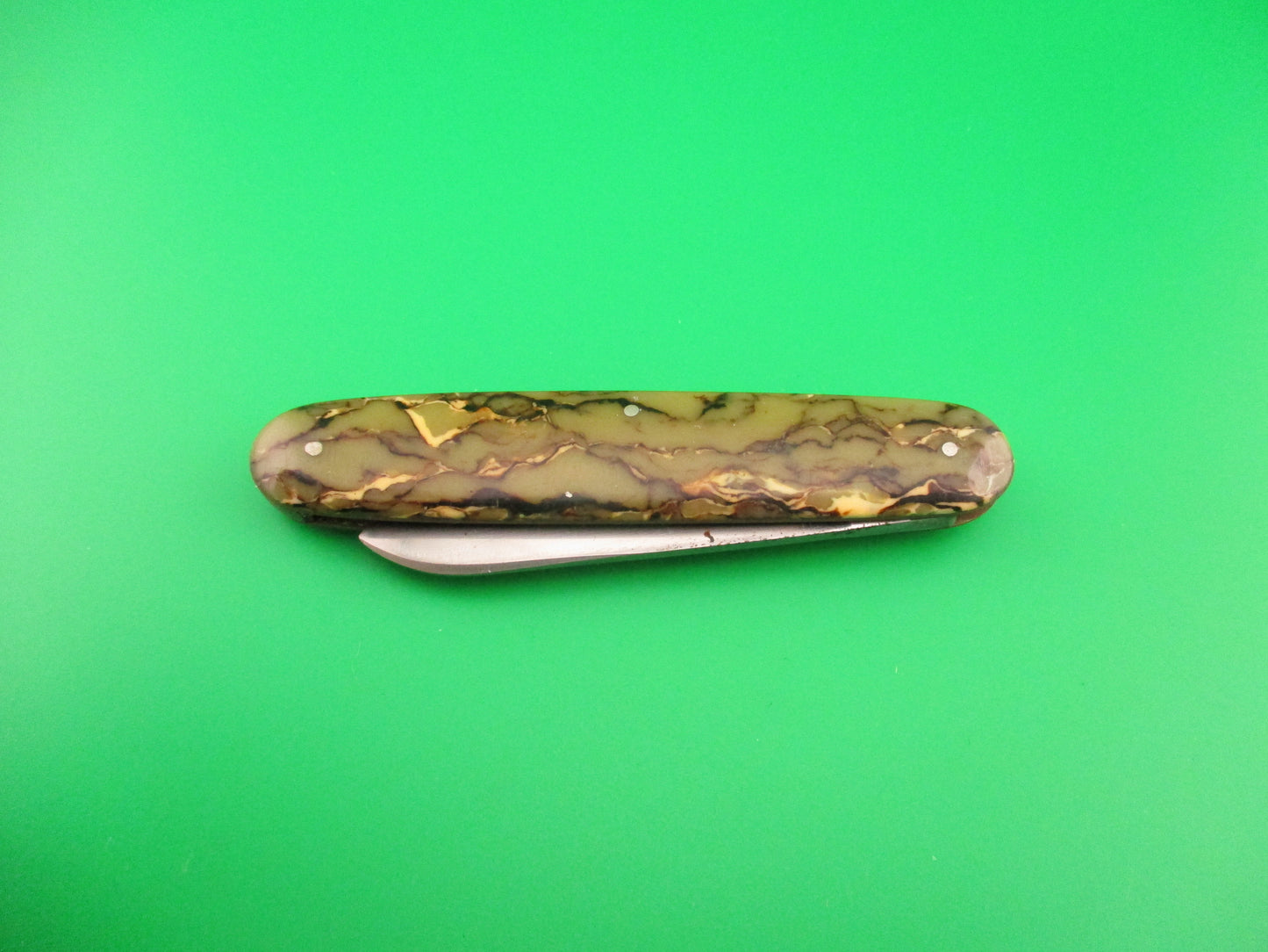 SCHRADE CUT CO Rare Large Single 3 3/4" Spear blade vintage automatic knife