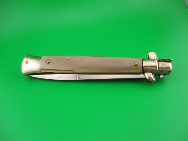 FRANK B ITALY 28cm Italian Picklock Stiletto Bayonet Honey Red dot automatic knife