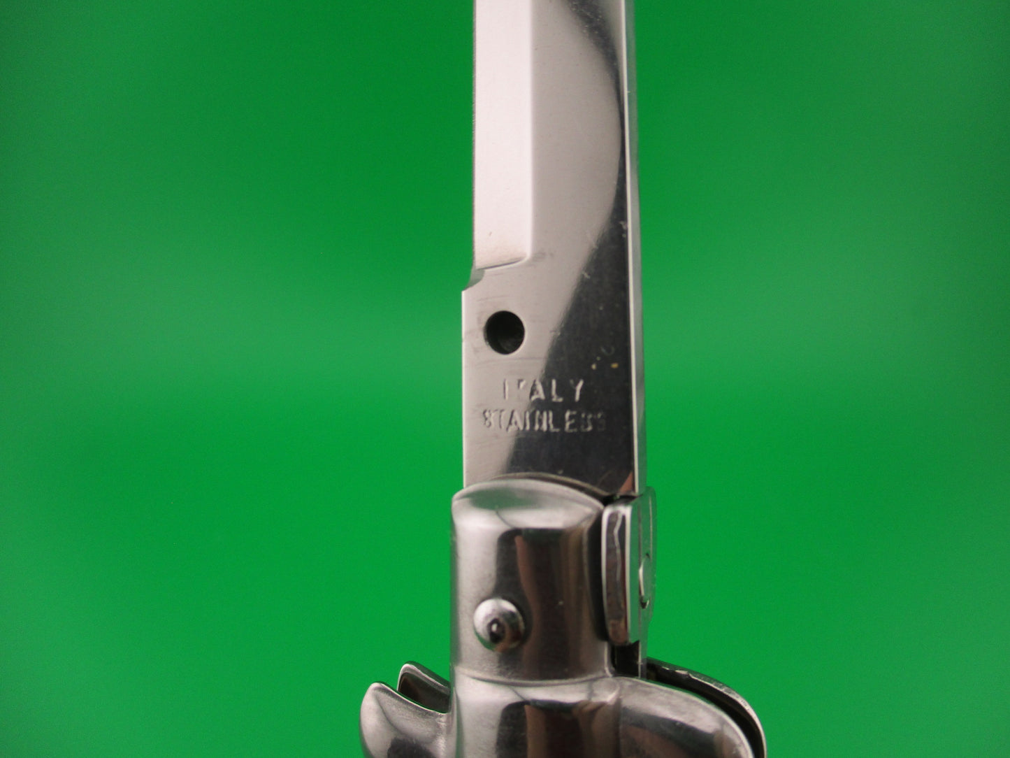 ITALY STAINLESS 28cm Italian Swivel bolster automatic knife Red & Black