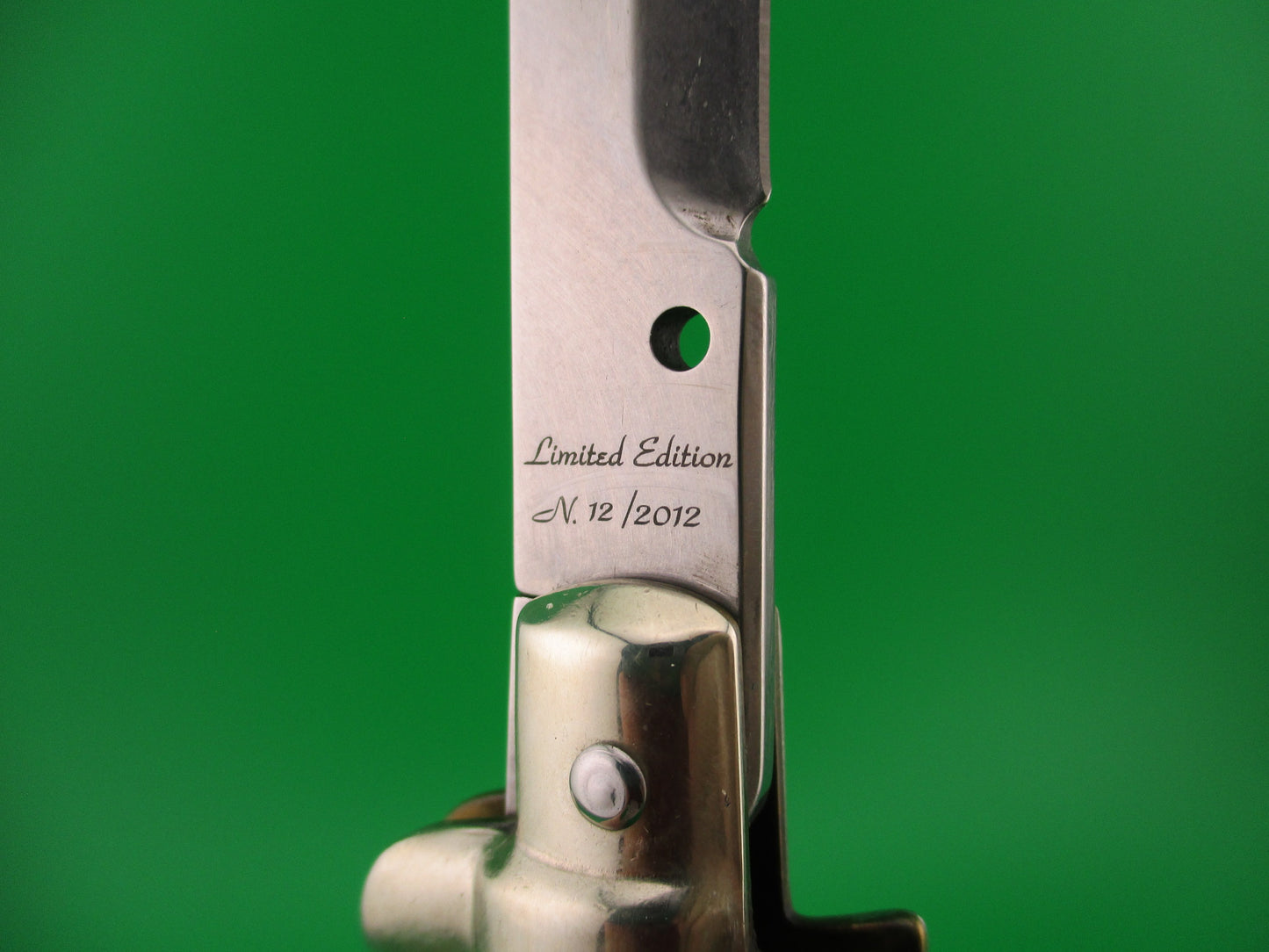 Frank Beltrame 28cm Italian Humpback Stag Limited Edition automatic knife