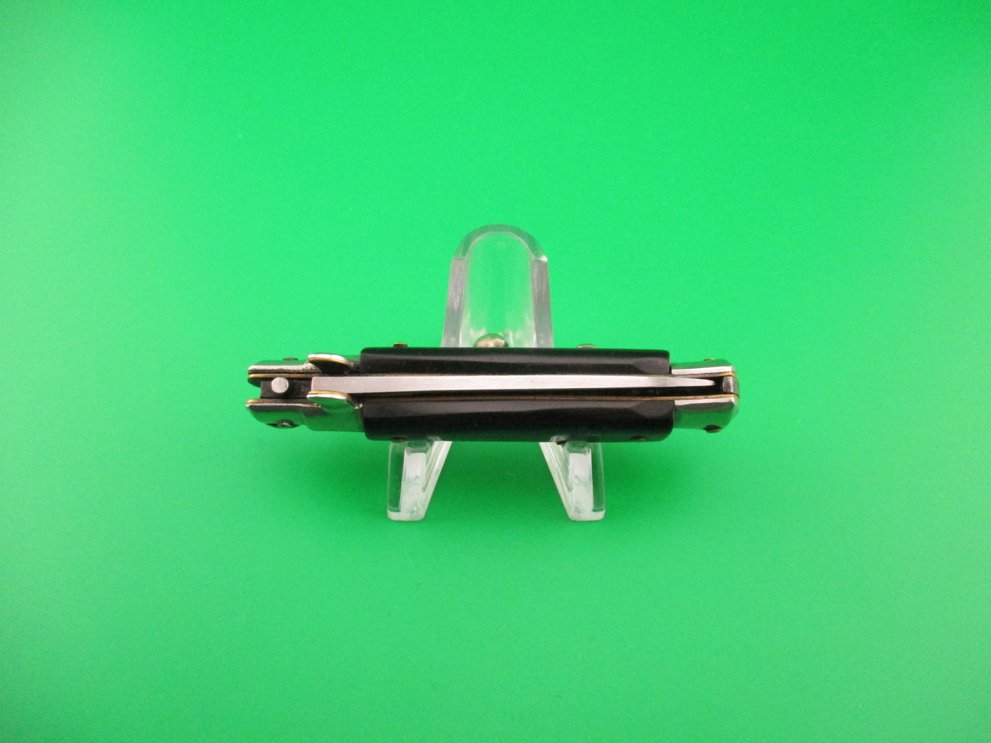 ROSTFREI 14cm Italian NOS stiletto Oreste Dibon vintage swivel bolster automatic knife