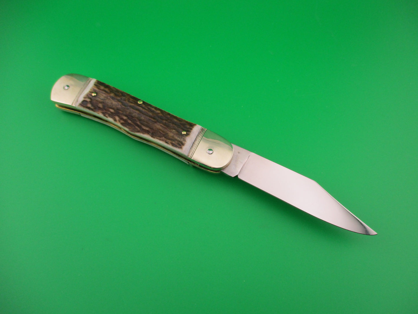 HUBERTUS SOLINGEN 11cm German Lever knife Stag Clip blade automatic knife