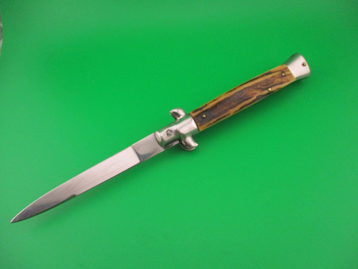 VIRGINIA INOX 23cm Italian Transitional Stag Stiletto switchblade knife