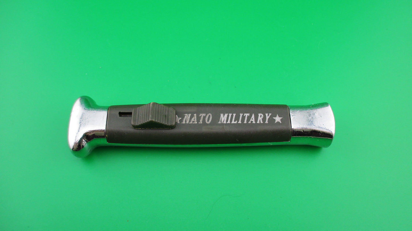 STAINLESS ROSTFREI NATO MILITARY DA OTF 21cm green automatic knife