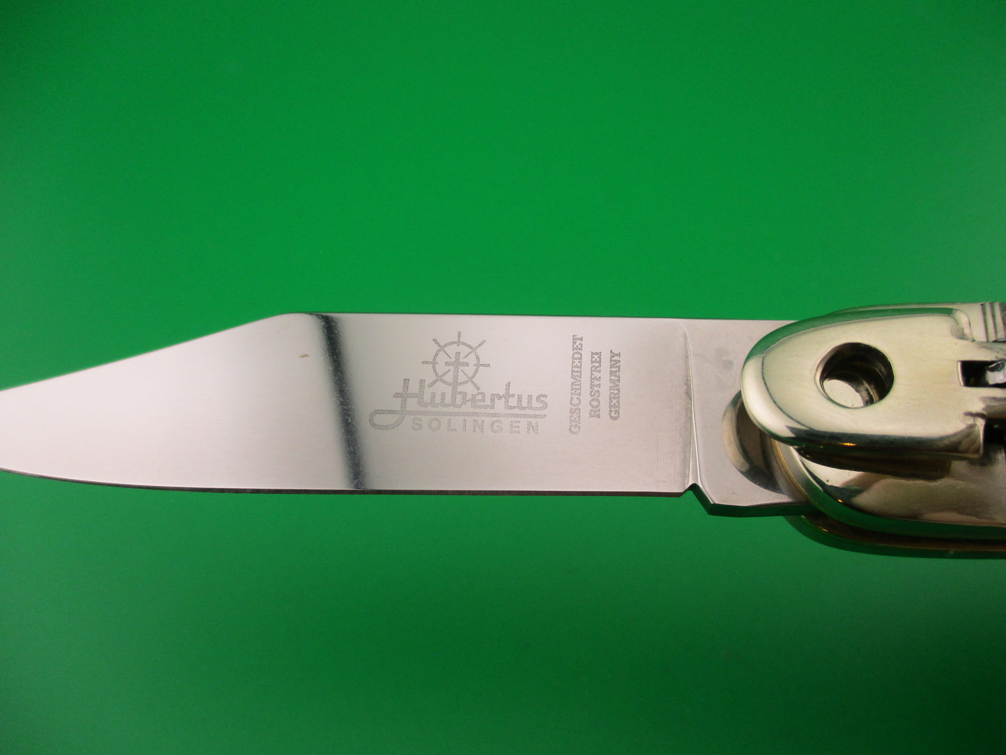 HUBERTUS SOLINGEN 11cm German Lever knife Stag Clip blade automatic knife