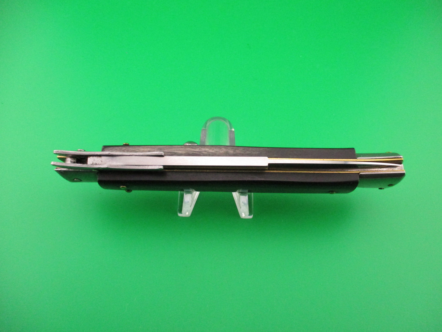 FRANK B ITALY 28cm Italian Swing Guard Dark Horn automatic knife Batwing