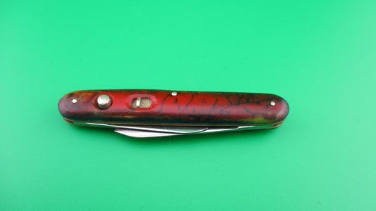 z PRESTO Double Red & Green Vintage switchblade knife