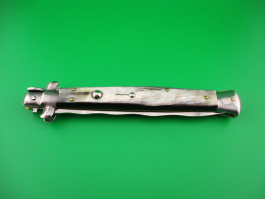 STILETTO ITALY 33cm Italian Stiletto KRIS Brazilian Horn automatic knife