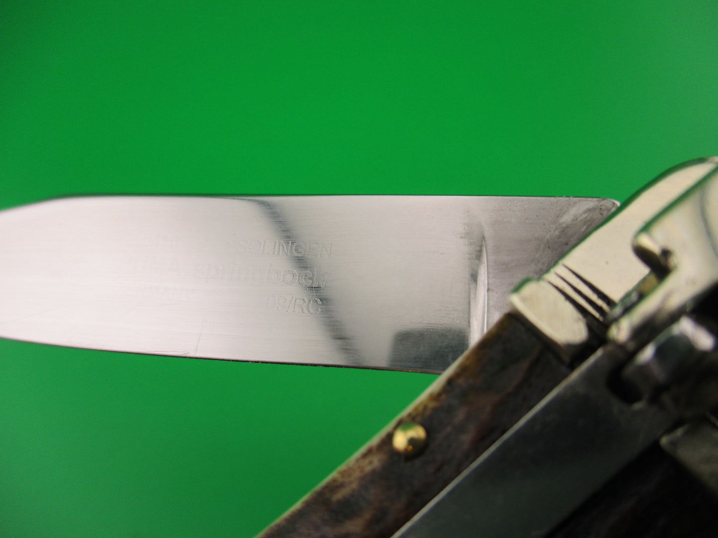 PUMA 210410 Springbok 10cm German Stag Lever automatic knife