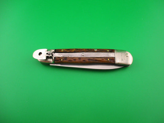 Bonsa 10cm German SPRINGER KONIG Lever Stag Vintage automatic knife