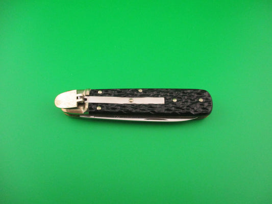 BOKER TREE BRAND CLASSIC 712R 11cm German Lever automatic knife Black stag NIB