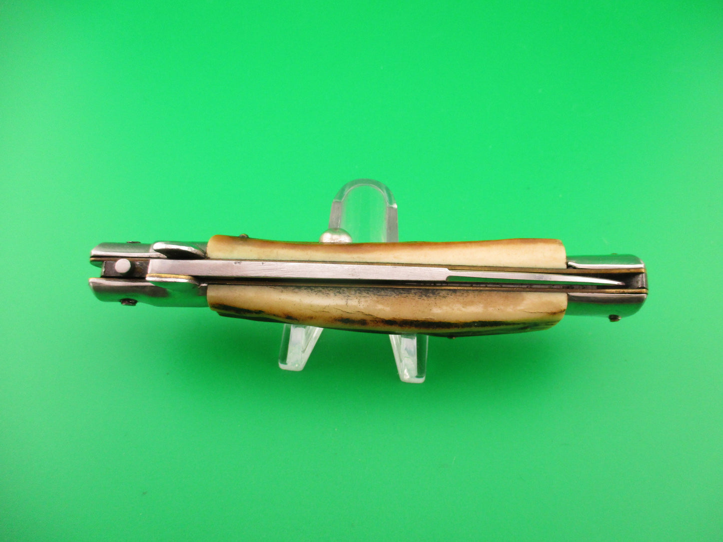 VIRGINIA INOX 23cm Italian Transitional Stag Stiletto switchblade knife