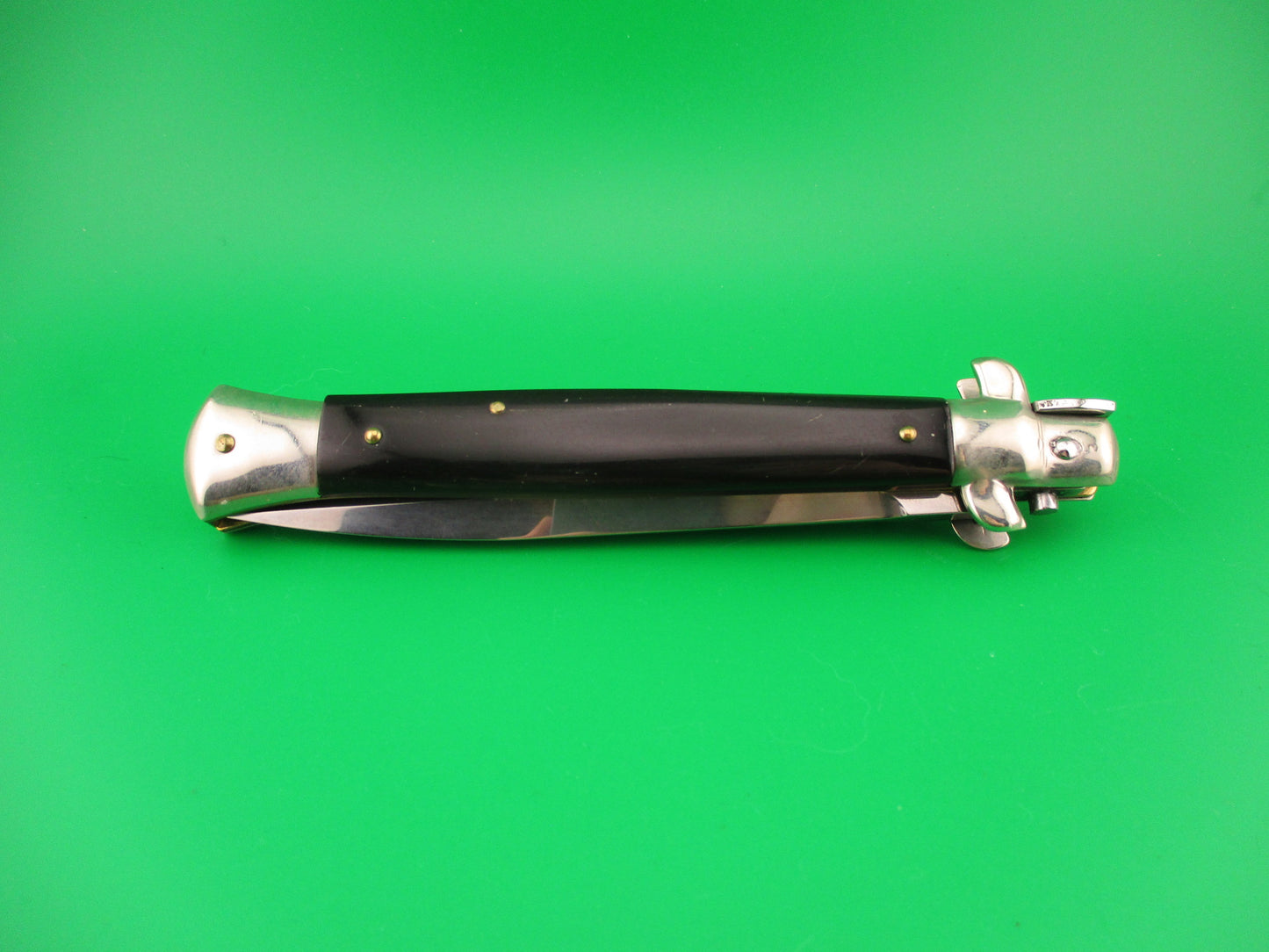 LATAMA WALT'S 28cm Classic Black Horn Dagger Grind switchblade knife
