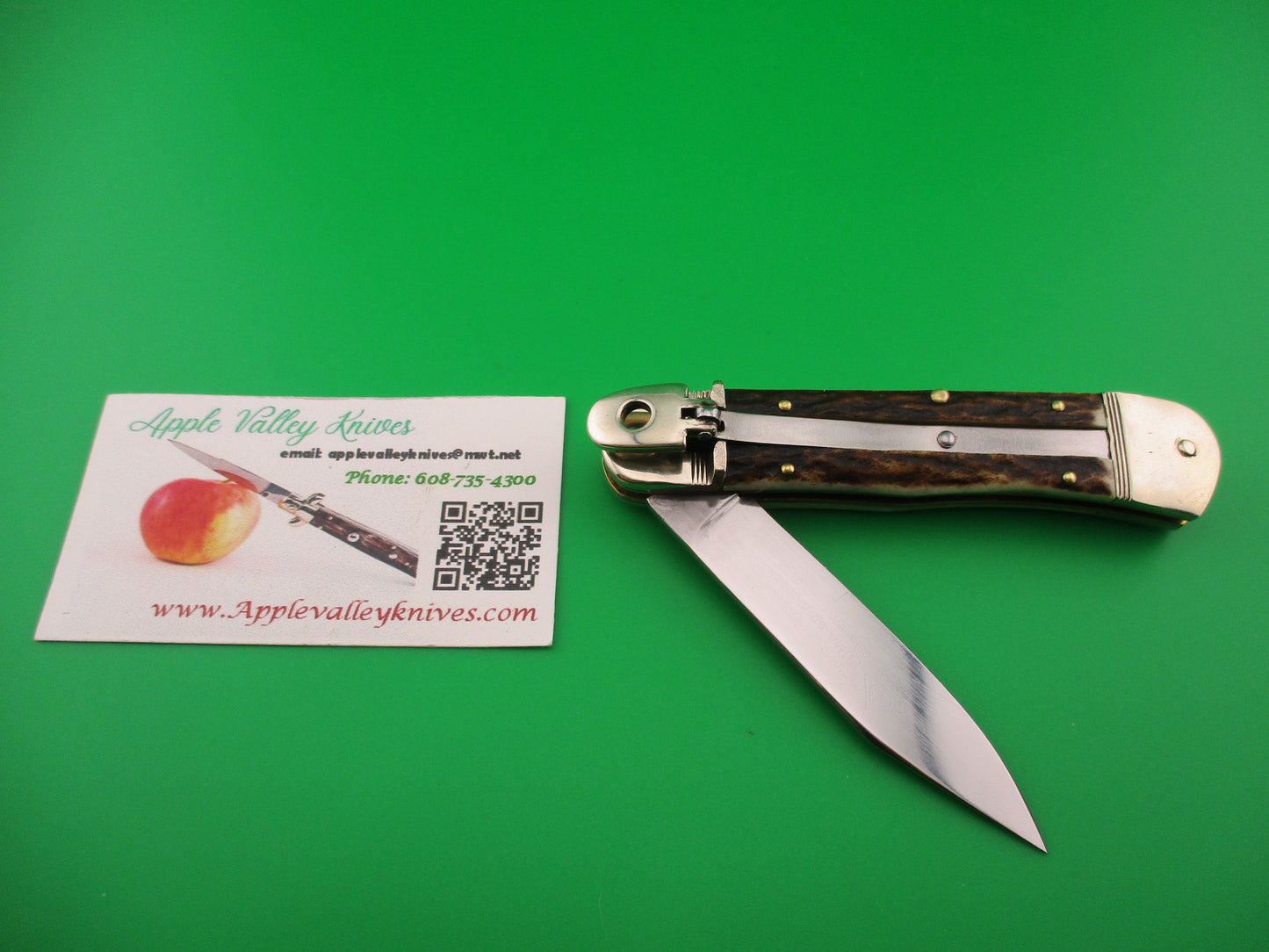 PUMA 210410 Springbok 10cm German Stag Lever automatic knife