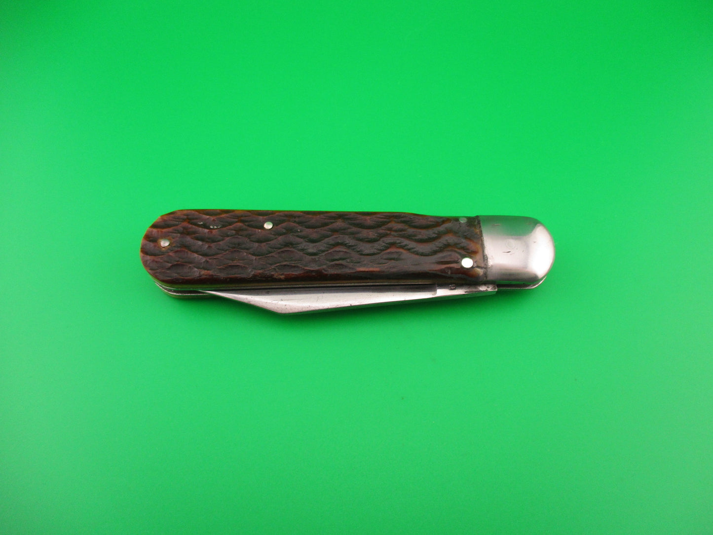 PRESTO Pattern #1000 Scout Jigged Bone Vintage switchblade knife