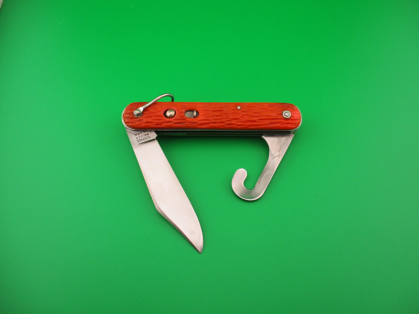 Schrade Walden vintage MC1 Orange military paratrooper switchblade