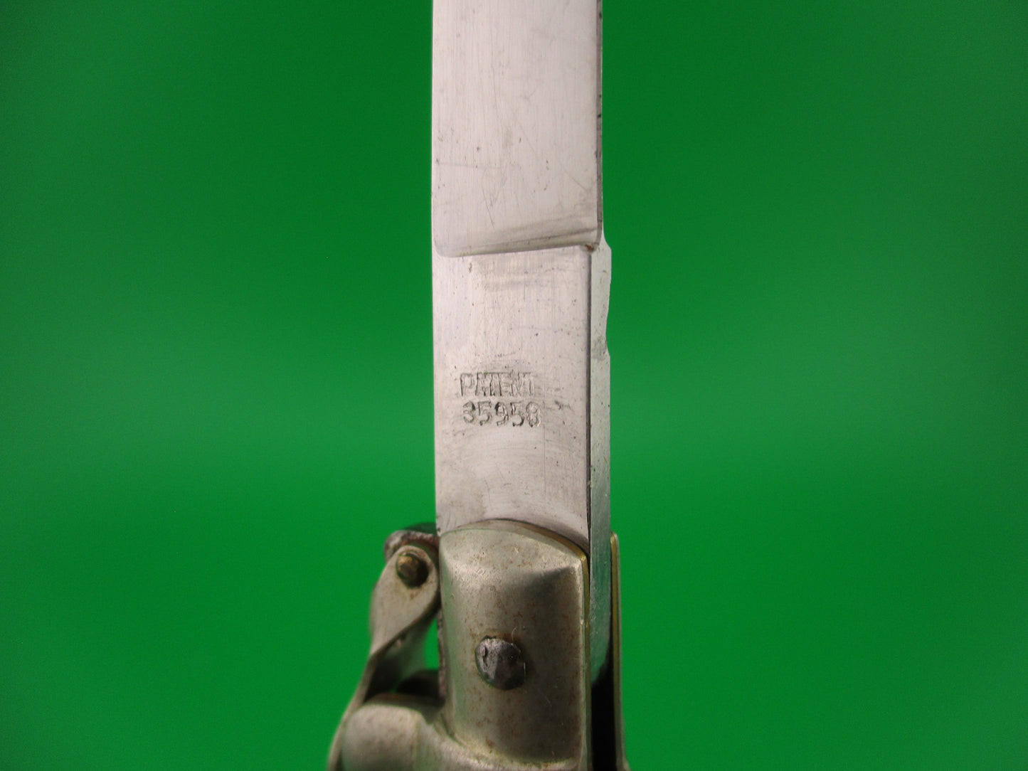 INOX PATENT 35958 18cm Italian Stiletto Fulcrum release vintage automatic knife