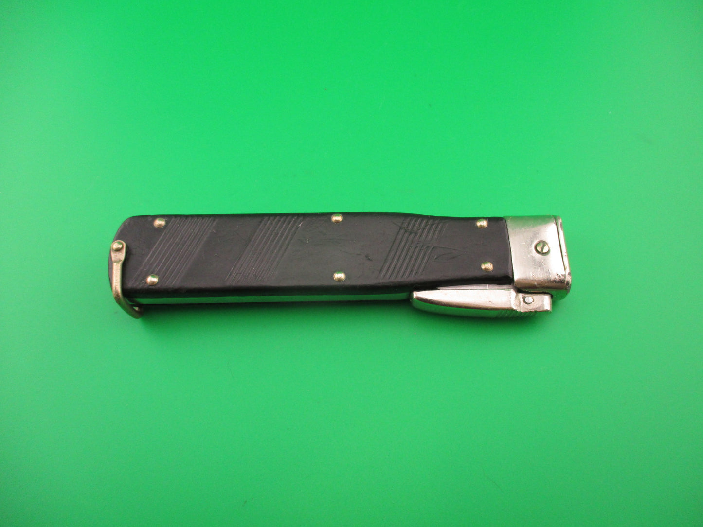 OTHELLO ROSTFREI 1960 23cm German Trap door Gravity knife military