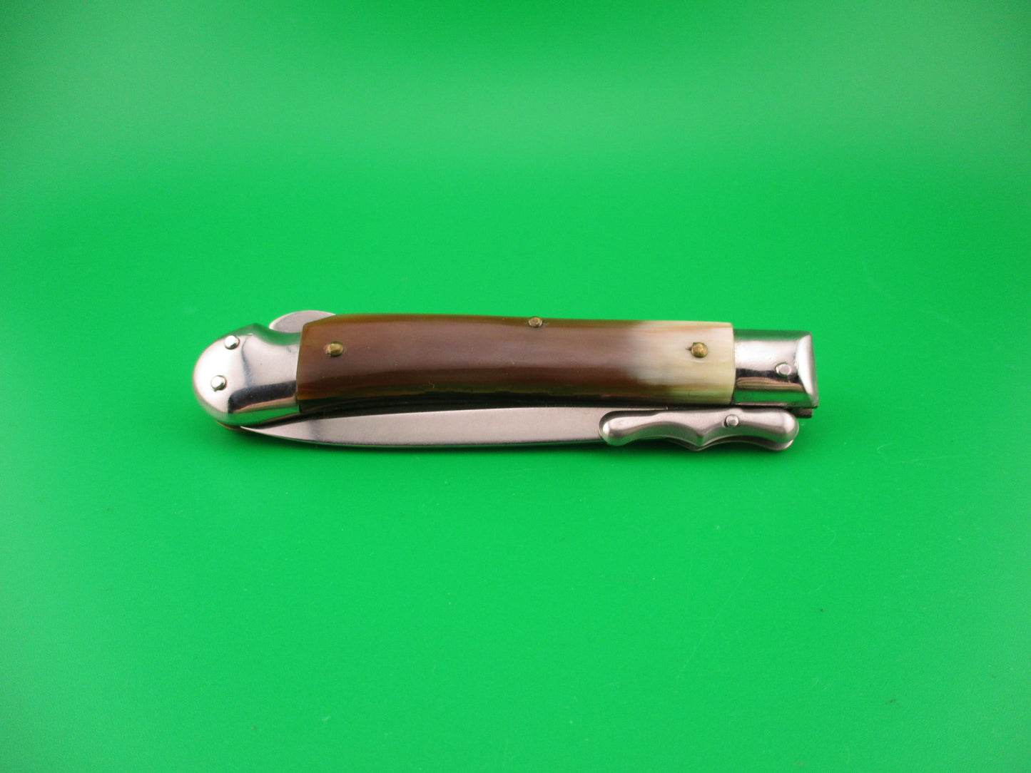 AKC ITALY 19cm Italian Medici Horn Swing guard dagger automatic knife