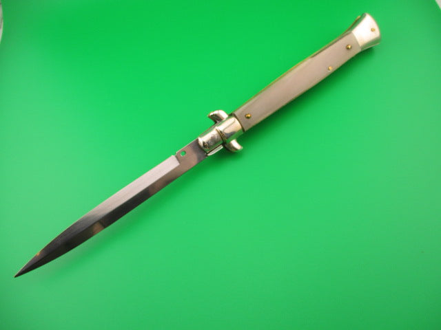 FRANK B ITALY 28cm Italian Picklock Stiletto Bayonet Honey Red dot automatic knife