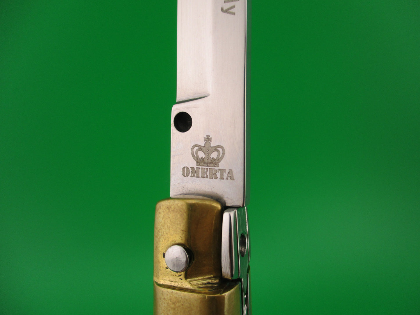 z Sons of Italy Omerta 22cm Italian Customized Picklock Skull button Red Kirinite switchblade