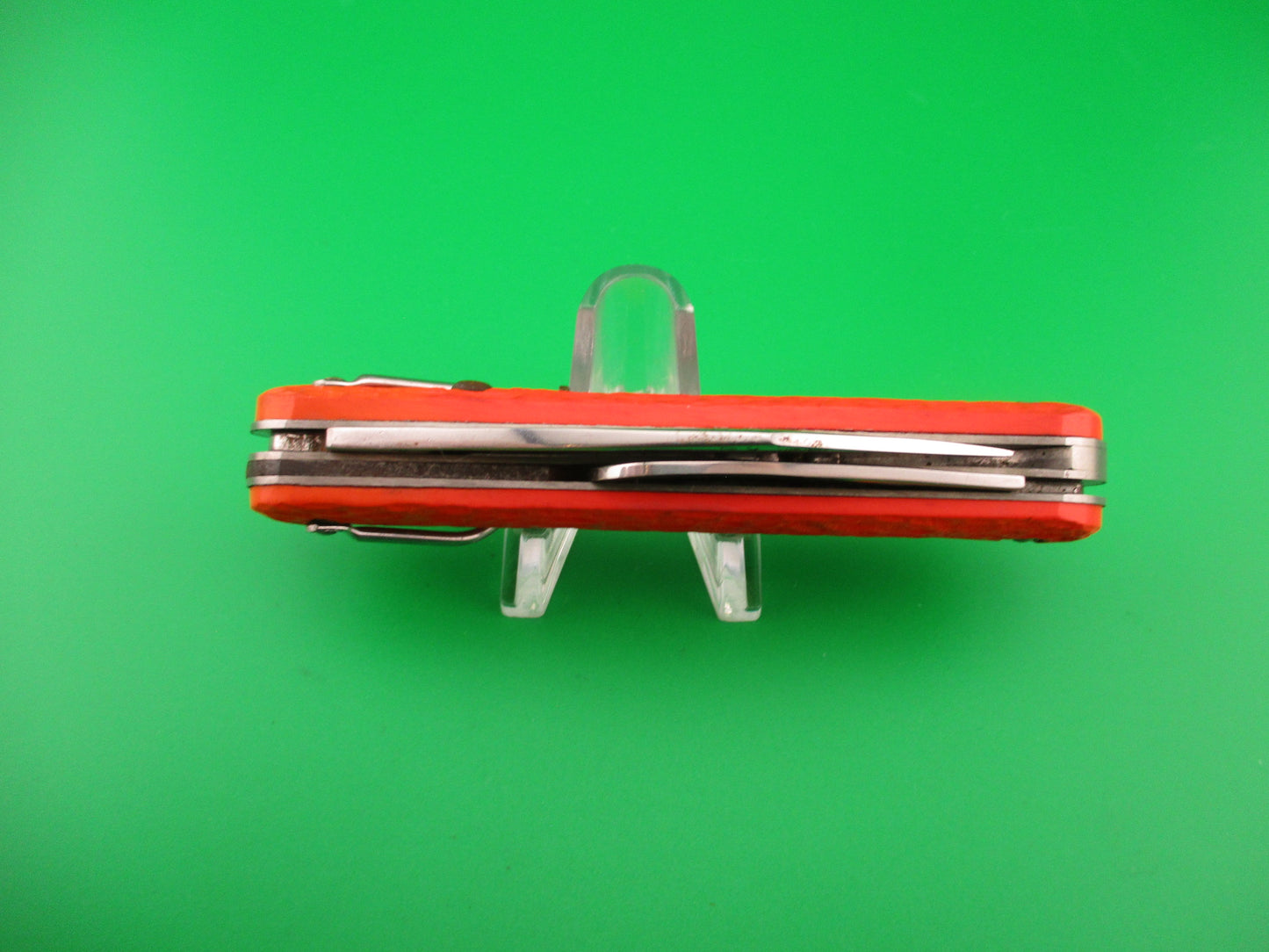 CAMILLUS vintage MC1 Orange paratrooper automatic knife with hook blade