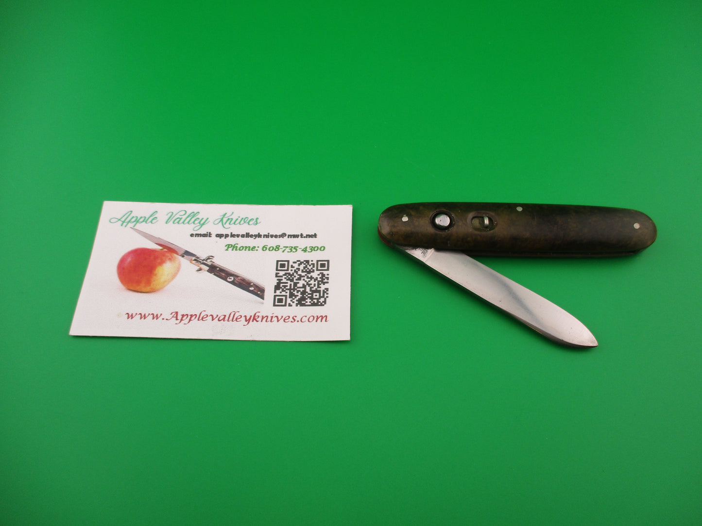 SCHRADE CUT CO Rare Large Single 3 3/4" Spear blade vintage automatic knife
