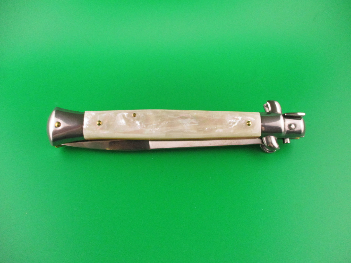 FRANK B ITALY 28cm Italian Swivel Bolster MOP Pearl automatic knife