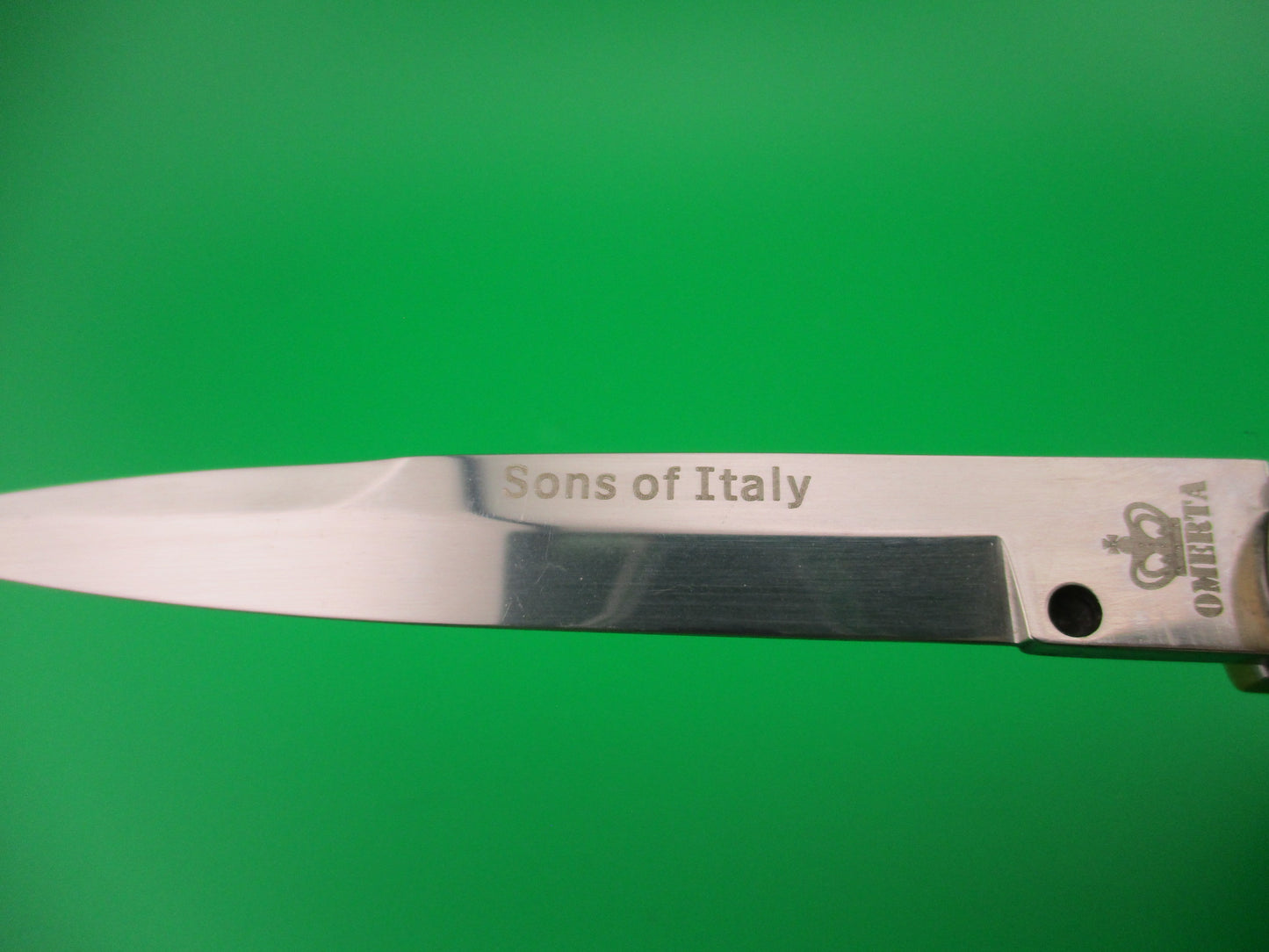 z Sons of Italy Omerta 22cm Italian Customized Picklock Skull button Red Kirinite switchblade