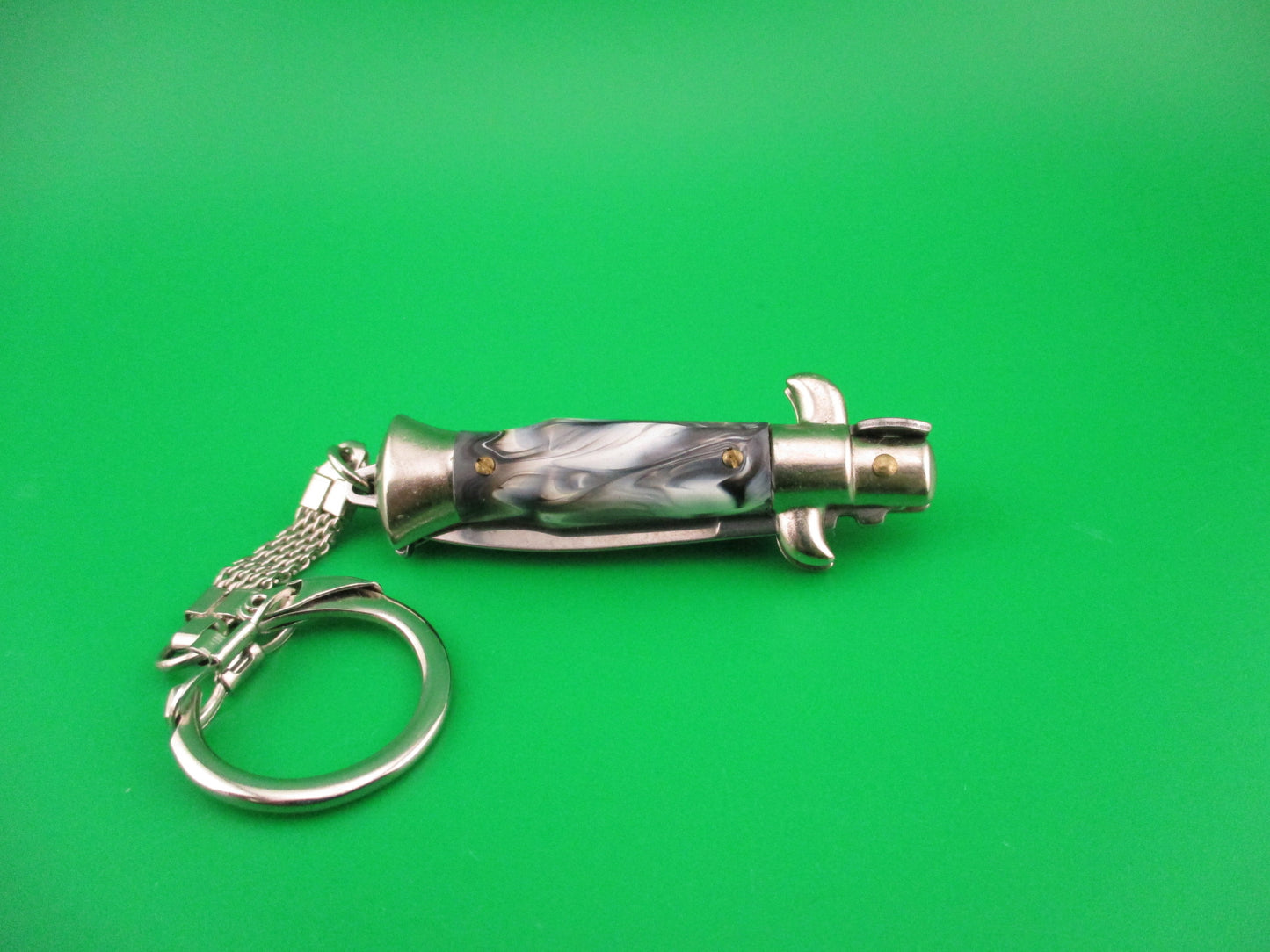 INOX ITALY 10cm Italian Stiletto picklock keychain automatic knife