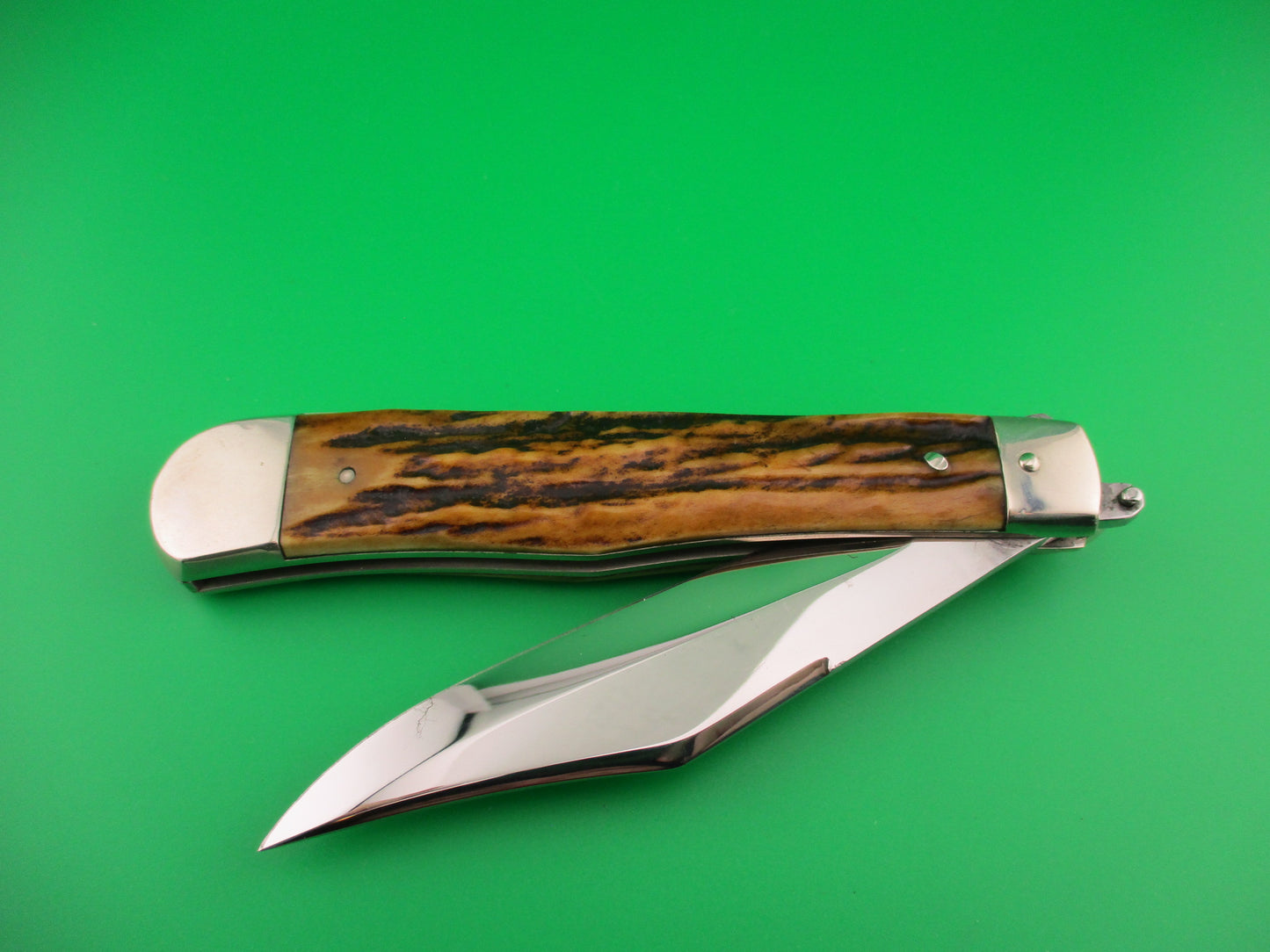 WR CASE & Sons CASE TESTED XX 5171L Lever automatic knife w Stag handles NICE