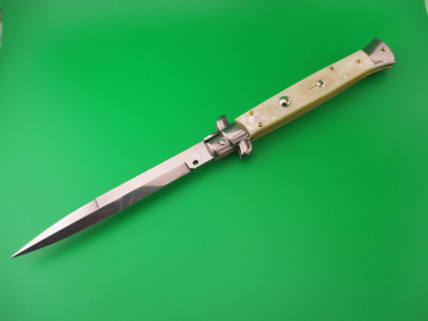 FRANK B ITALY 28cm Italian Swivel Bolster MOP Pearl automatic knife
