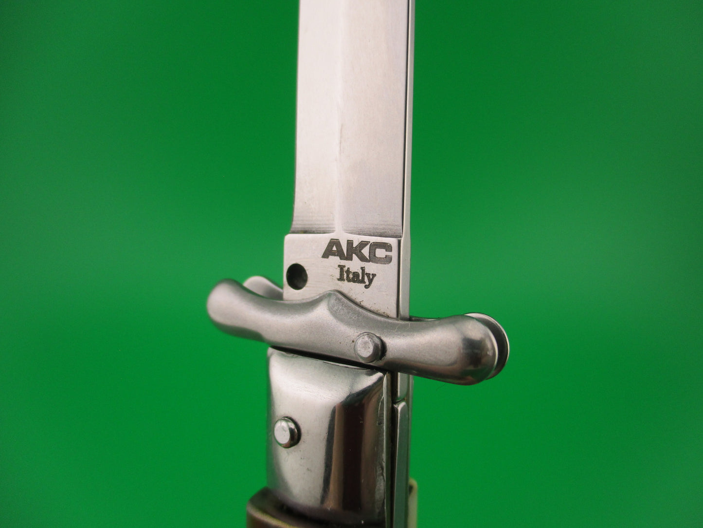 AKC ITALY 19cm Italian Medici Horn Swing guard dagger automatic knife