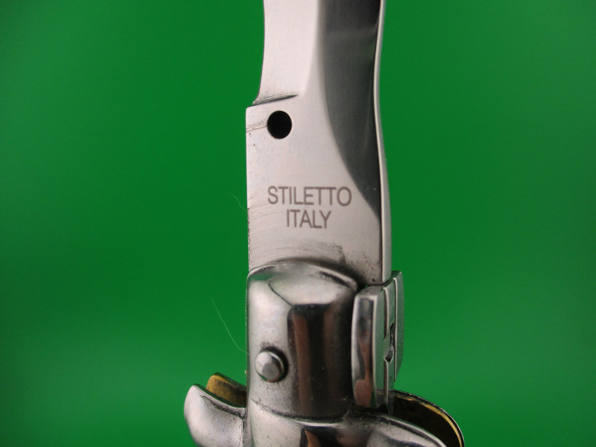 STILETTO ITALY 33cm Italian Stiletto KRIS Brazilian Horn automatic knife