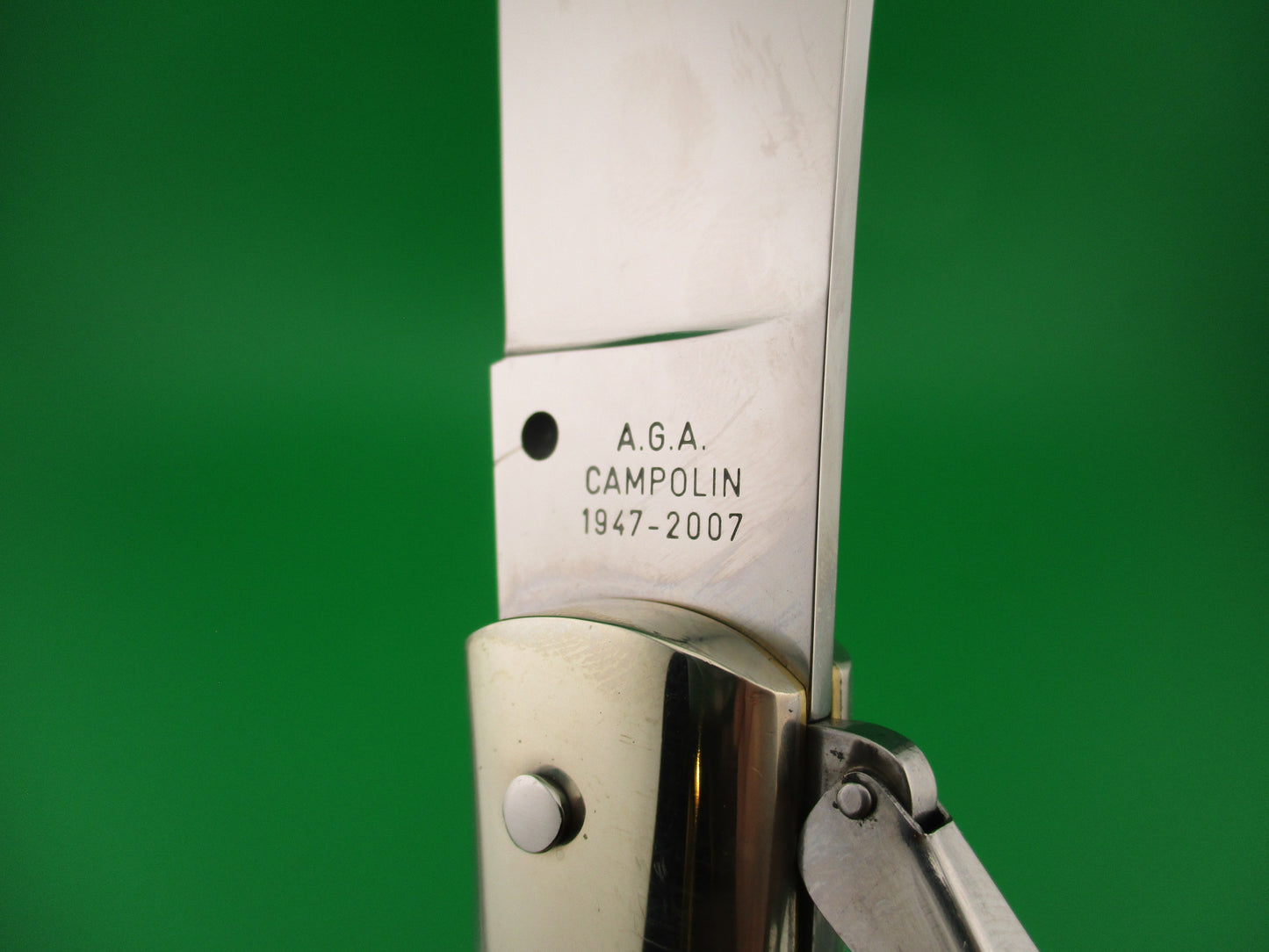 AGA CAMPOLIN ITALY 30cm Italian Stag Catalana Fulcrum automatic knife
