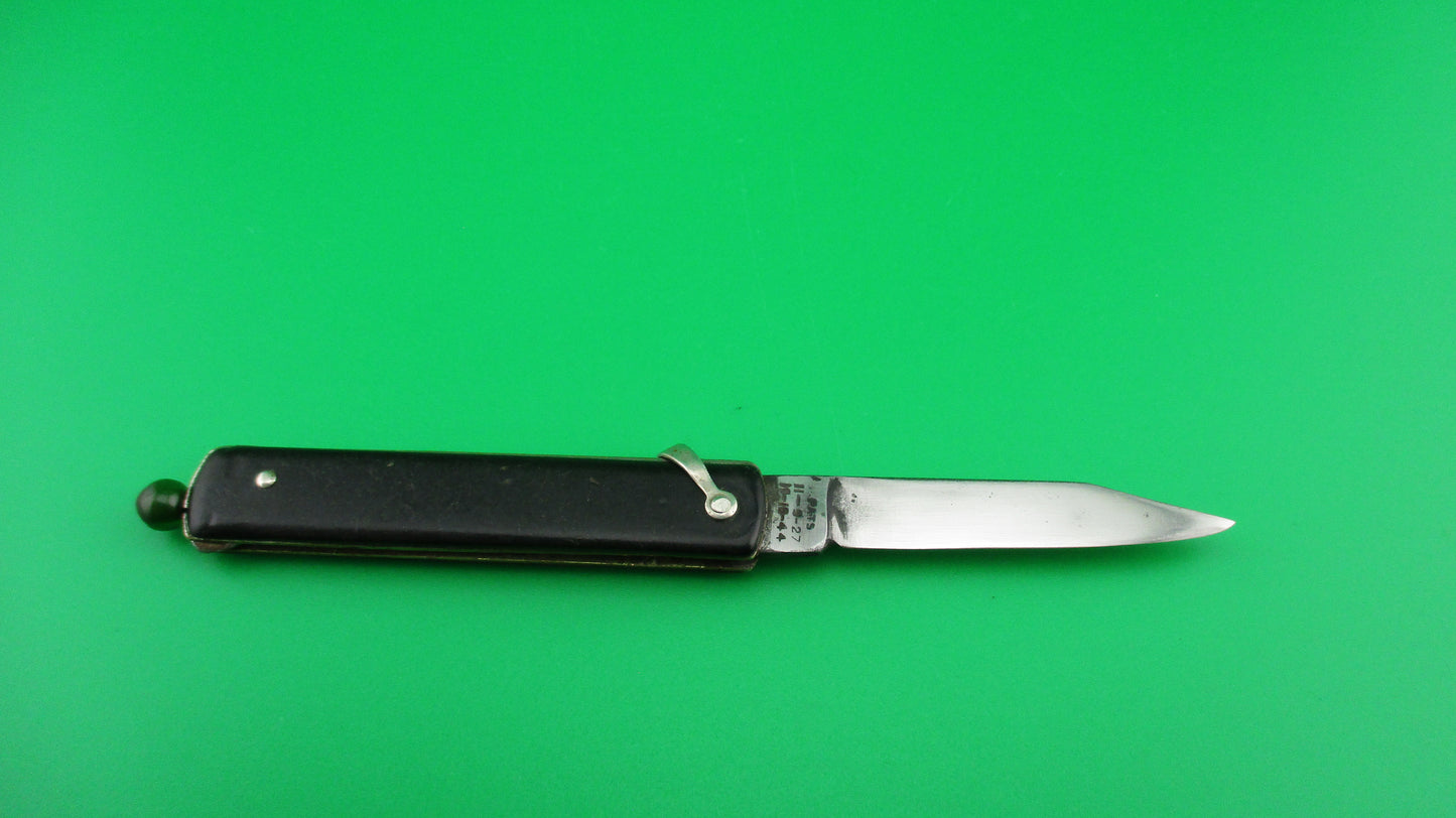 GEORGE SCHRADE Pullball Black switchblade General Electric knife