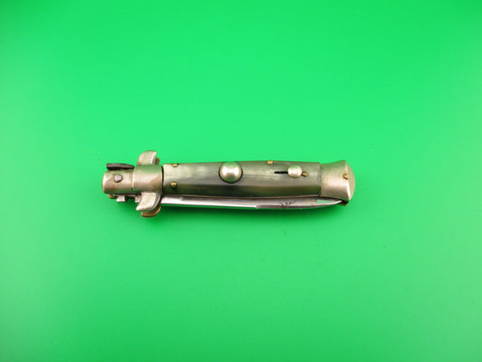 Rostfrei (slant) 16cm Italian Transitional Stiletto swivel bolster vintage 1960s automatic knife
