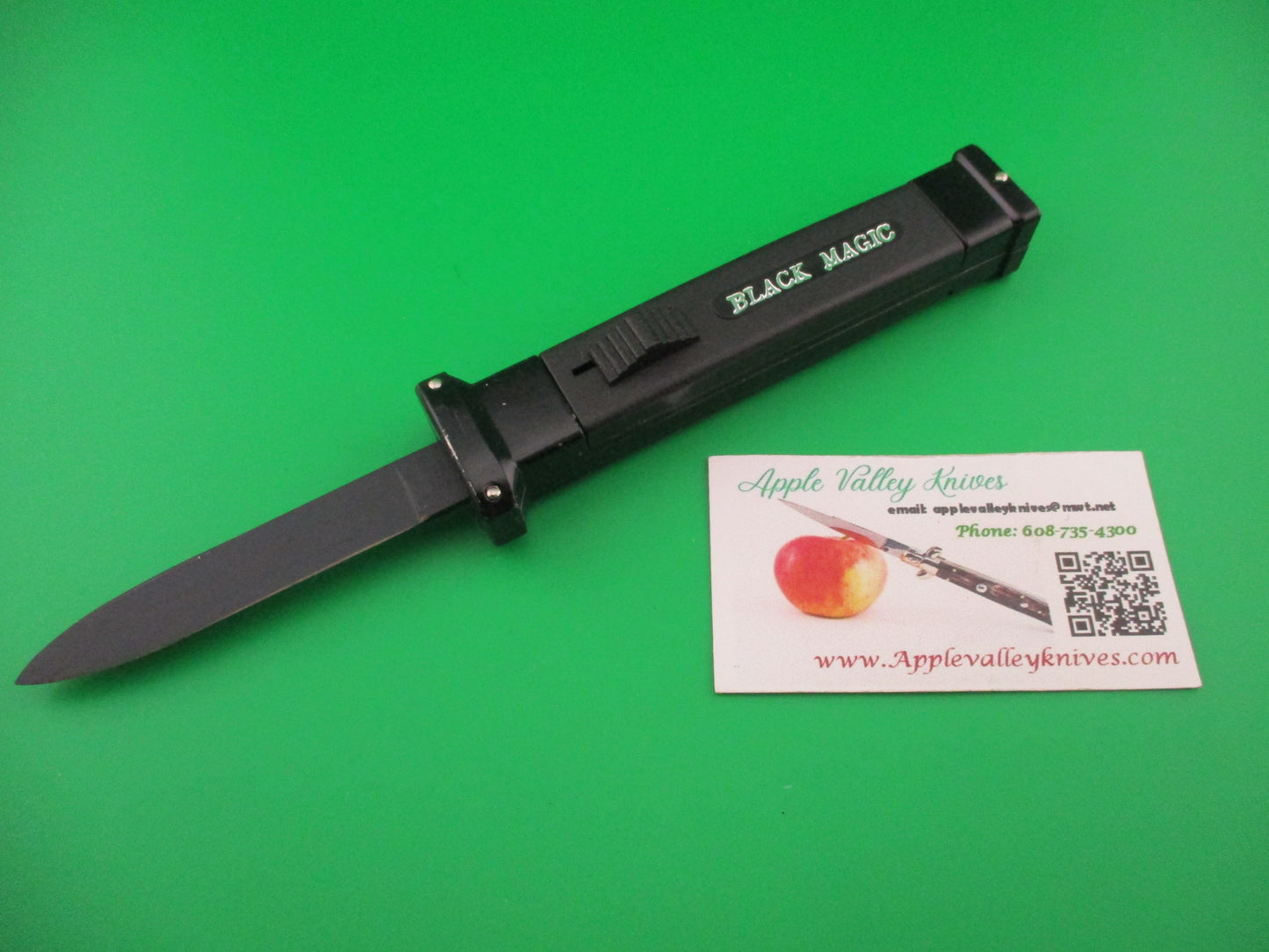 BLACK MAGIC KOREA 21cm Korean Fixed blade Retracting Guard automatic knife