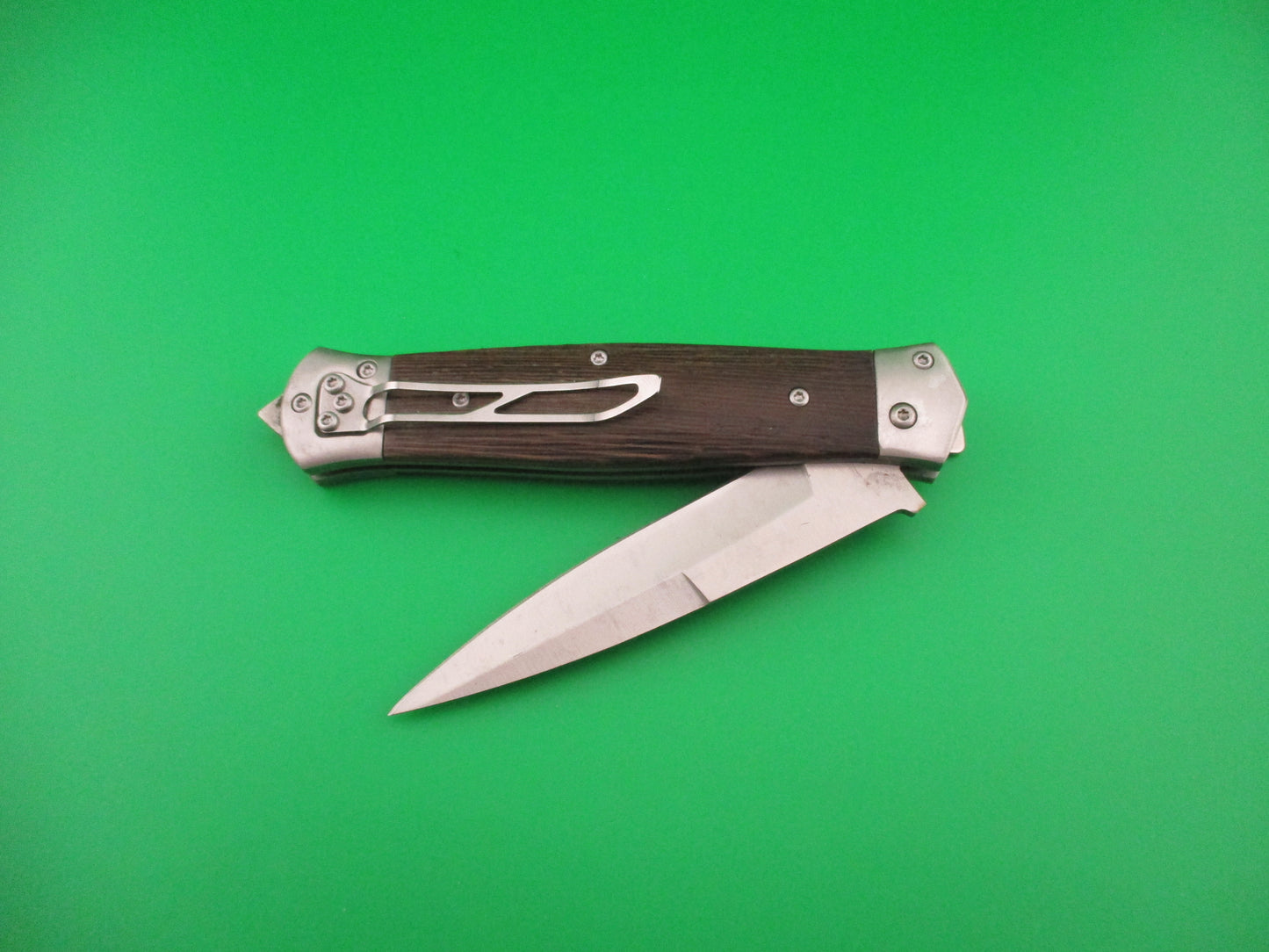 MIKOV style 23cm Forward Lever release automatic knife w bayonet blade