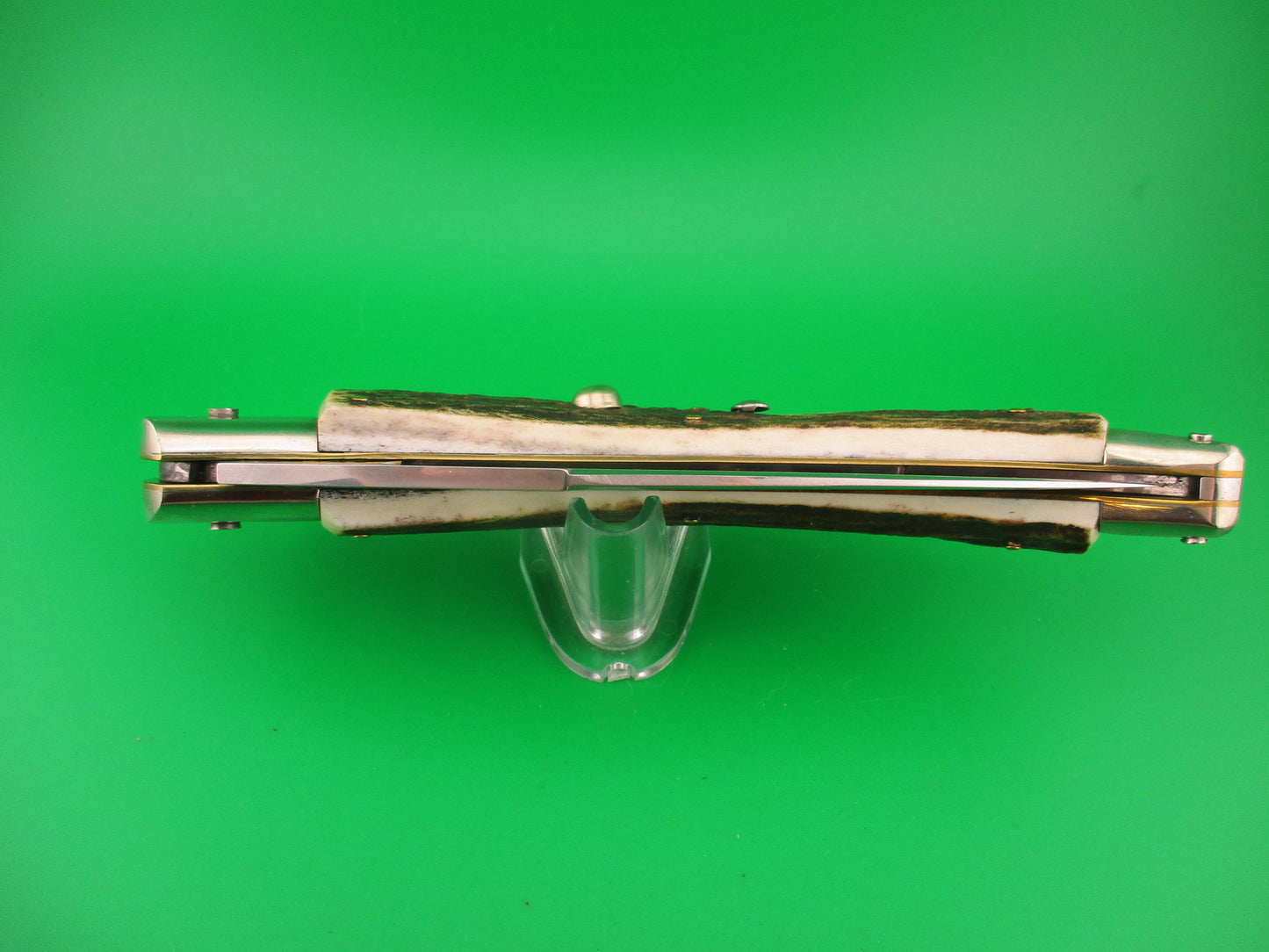 AGA CAMPOLIN ITALY 30cm Italian Stag Catalana Fulcrum automatic knife