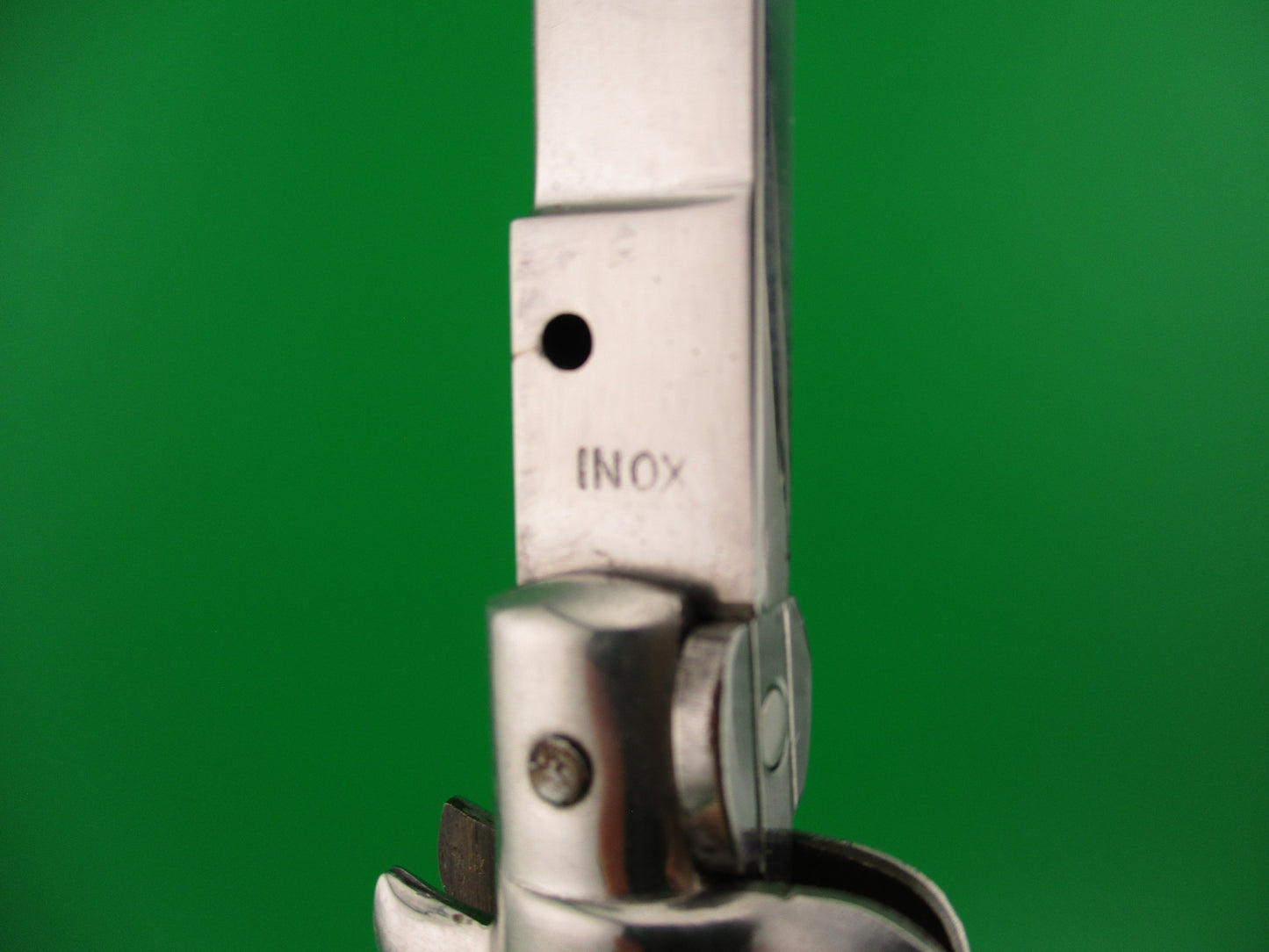 INOX 33cm Italian Transitional Stiletto Pearlex vintage automatic knife 5mm