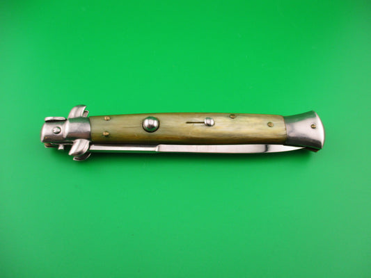 FRANK B ITALY 28cm Italian 11 inch Bayonet Honey Horn swivel bolster automatic knife WSB