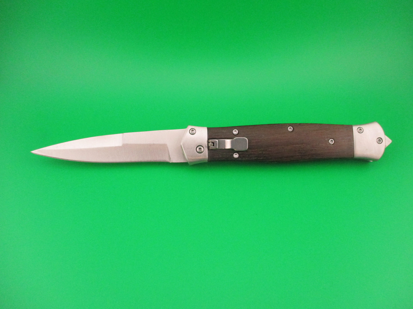 MIKOV style 23cm Forward Lever release automatic knife w bayonet blade