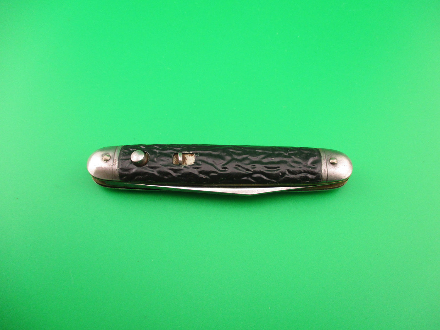 PRESTO Cigar Jack All Metal single black vintage American switchblade knife