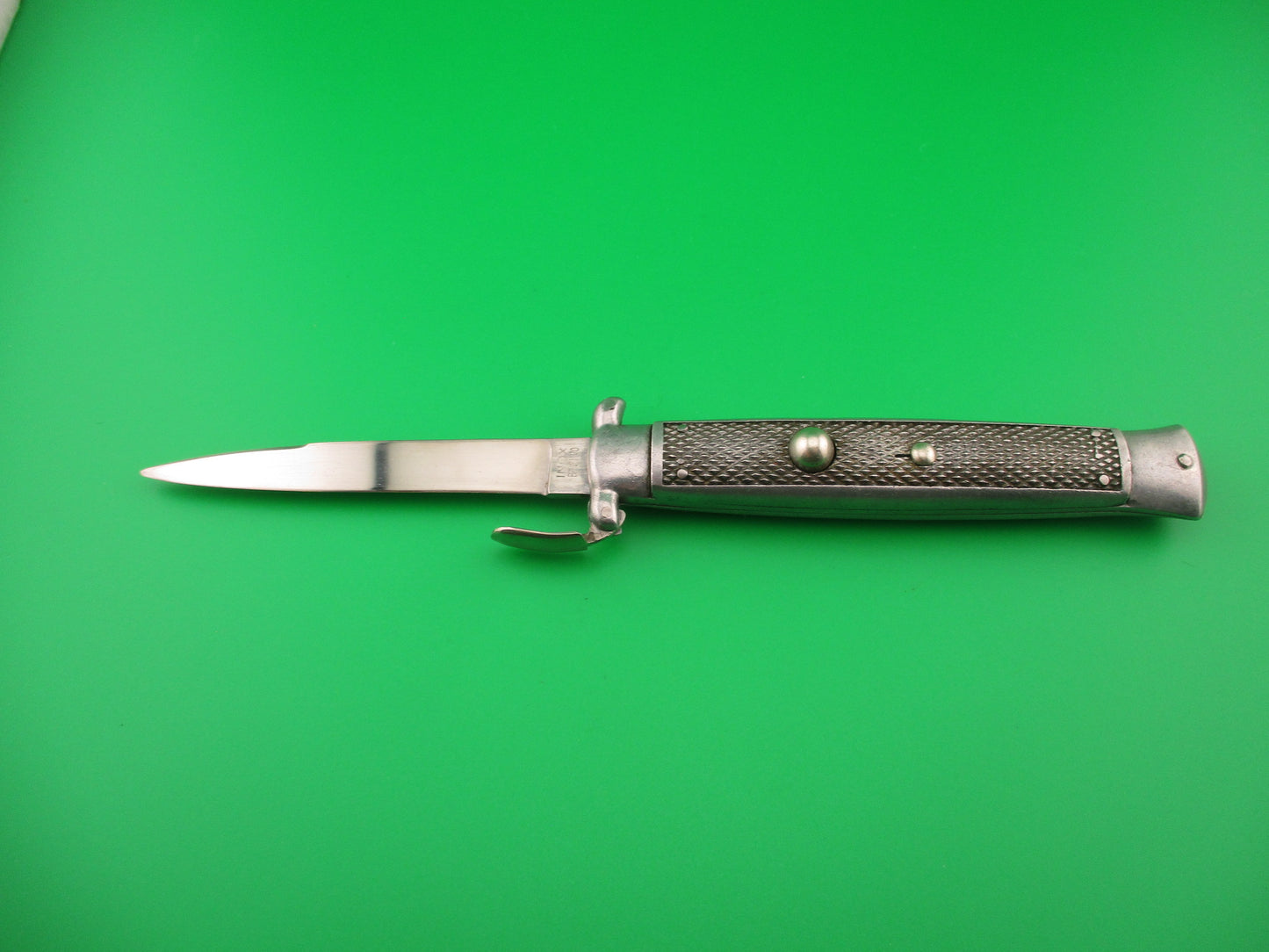 INOX BREVETATTO WANDY 21cm Italian Trapdoor Aluminum 1960s Vintage Automatic knife